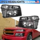 Black For 04-12 Chevy Colorado GMC Canyon Headlights Corner Lights Parking Lamps