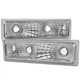 For 1988-1999 Chevy Suburban/Silverado/Tahoe/Sierra/Yukon Bumper Lights Chrome