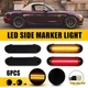 Smoked Front + Rear Side Marker & Fender Lights For 1990-2005 Mazda Miata MX-5 H
