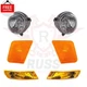 Fits 2005 2006 2007 Jeep Liberty Front Headlights Park Signal & Side Marker Lamp