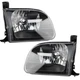 Halogen Headlights Headlamp For 2000-2004 Toyota Tundra Pair Regular/Access Cab