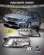 LED DRL Fog Light for 10-11 Mercedes Benz E250 E350 E550 Coupe Lamp Clear Pair