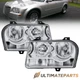 Pair Chrome Headlights Front Lamp For For 2005-2010 Chrysler 300 Halogen Style