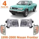 Front Headlight + Corner Light Right & Left Side For 1998-2000 Nissan Frontier