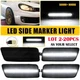 2-20X For 10-14 VW Volkswagen MK6 Golf GTI Side Marker White LED Signal Light ED