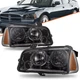 For 2006 -2010 Dodge Charger Headlights Pair Smoke Amber Headlamps Left & Right