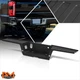 For 17-22 Ford F-250 F-350 SD Metal Rear Bumper Step Pad w/ Sensor Holes Black