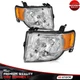 For 2009-2012 Ford Escape Headlight Assembly 2.5L 3.0L Pair Chrome/Clear