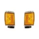 For 1987-1989 Toyota 4RUNNER Pair Park Lights Driver and Passenger Side Chrome