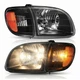 Halogen Black For 2000-2004 Toyota Tundra Regular/Access Cab Headlights LH+RH
