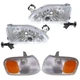 LABLT Combo Corner Parking Signal Lights Head Light For 1998-2000 Toyota Corolla