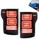 VLAND FULL LED Smoked Tail Lights For Ford F150 2015-2020 Rear Lamps Red Signal