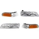 Corner Lights & Headlights Set of 4 left right for 92-97 FordCrown Victoria Base