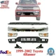 Front Bumper Chrome + Valance + Brackets +Signal Lights For 99-02 Toyota 4Runner