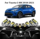 12x White LED Interior Lights Kit + Reverse Light for Toyota CHR C-HR 2018-2021