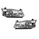 Crystal style Halogen Headlights Headlamps For 1997-1999 97-99 Toyota Camry PAIR