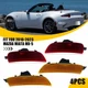 4PCS Marker Side Lights Reflector For 2016-2023 Mazda Miata MX-5 Amber Red EXV