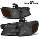 [OPEN-BOX]Fit 1997-2005 Chevy Venture Smoked Headlight+Amber Turn Signal Lamp
