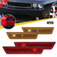 4PCS OE-Style Lens Front & Rear Side Marker Light For 2008-2014 Dodge Challenger 4PCS OE-Style Lens Front & Rear Side Marker Light For 2008-2014 Dodge Challenger