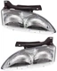  Driver and Passenger Side Headlight For Chevrolet Cavalier 1995-1999