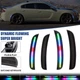 For 2015-2023 Dodge Charger Dynamic 4PCS Front Rear LED Side Marker Lights Lamps