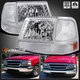 Fits 1998-2000 Ford Ranger LED Strip Clear Headlights+Bumper+Corner Signal Lamps