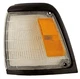 Corner Signal Light for 92-95 Toyota Pickup 2WD Base (Black) Driver Left