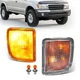Clear Turn Signal Light W/bulbs For Toyota Tacoma 4WD Pre Runner 1998 1999 2000