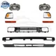 New For Front Grille + Bumper + Valance + Headlights Kit 1992-1995 Toyota Pickup