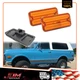 For 1968-1972 Chevy GMC Truck Pair Amber Front Side Marker Turn Signal Lights