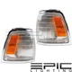 Left Right Side Pair Chrome Signal Lamps for TOYOTA 1989-1991 PICK UP TRUCK 2WD