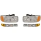 Headlight Kit For 99-2006 GMC Sierra 1500 2001-2006 Sierra 3500 4Pc