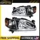 For Toyota For Corolla 98-2000 Black Housing Headlights Assembly LH+RH Left + RH