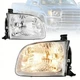 For 2000-2004 Toyota Tundra Regular/Access Cab Headlights Headlamp Clear Chrome