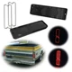 Pair Smoke Tail Lights Red LEDs for 1967-1972 Chevy / GMC Fleetside Pickup Truck