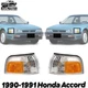 Front Parking Turn Signal Corner Light LH & RH Side For 1990-1991 Honda Accord