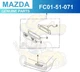 1989-1991 Mazda RX-7 Front Left Driver Side Turn Signal Park Light Lamp Lens OEM
