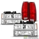 1994-1998 Chevy C/K Suburban Tahoe Headlights +Corner+Bumper Lamp+Tail Lights