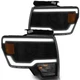Pair  Headlights For 2009-2014 Ford F150 Raptor LED Tube W/LED DRL Projector L+R