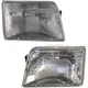 TYC Headlight Assembly w/ Bulbs Left & Right Pair Set of 2 for 93-97 Ford Ranger