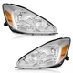 Pair Headlights Assembly For 2004-2005 Toyota Sienna CE/LE/XLE Halogen Headlamps