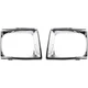 Headlight Door Set For 1989-1991 Toyota Pickup Driver and Passenger Chrome 4WD
