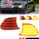 2X Sequential Amber LED DRL Corner Signal Lights For 2000-2001 BMW 3-Series 2-DR