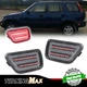 2PCS For 1997-2001 Honda CR-V Clear Lens Red LED Lights Rear Side Marker Lamps