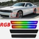 RGB LED Side Marker Bumper Front Rear Light for Dodge Challenger 2015-2023 4pcs