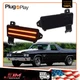 SMOKE FENDER SIDE MARKER AMBER LED LIGHTS PAIR FOR 1970 CHEVY CHEVELLE El CAMINO