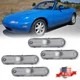 4PCS Clear Lens Front & Rear Side Marker Lights For 1990-2005 Mazda Miata MX-5