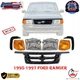 New Grille + Extensions & Headlight kit OEM Replaces For 1995-1997 Ford Ranger