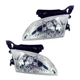 Headlights Front Lamps Pair Set for 00-02 Chevy Cavalier Left & Right Headlights Front Lamps Pair Set for 00-02 Chevy Cavalier Left & Right