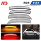 4PC Clear For 2012-2017 Fiat 500 Abarth LED Front&Rear Bumper Side Marker Light